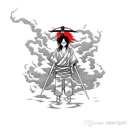 Itachi Uchiha With A Kunai