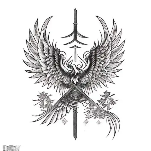 Phoenix Holding A Caduceus