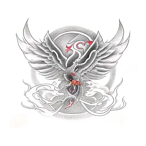 Phoenix Holding A Caduceus