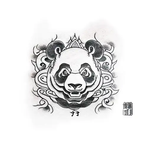 Half Panda Half Dragon