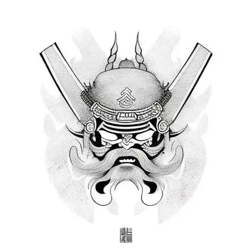 Samurai X Oni Mask