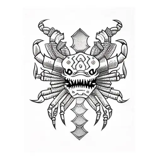 A Sword Stuck In Crab