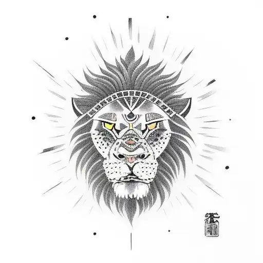 Samurai With Lion Head