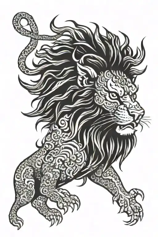 Singha Thai Lion Head