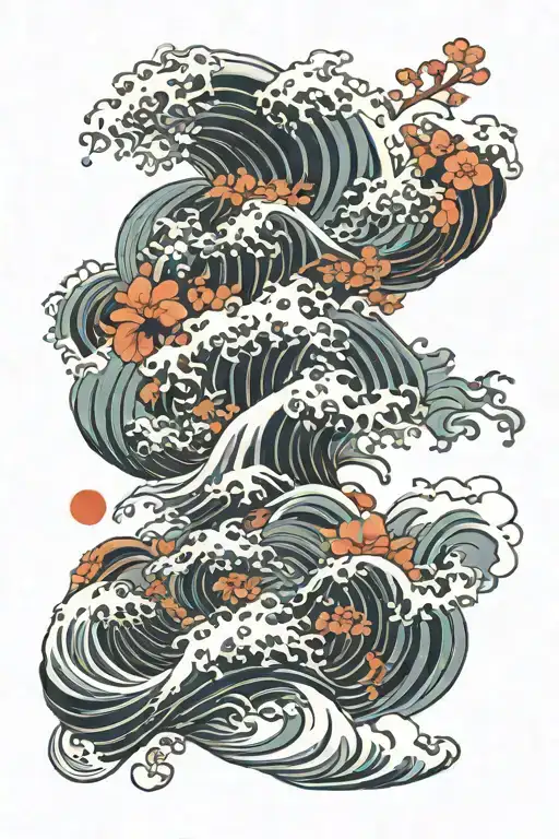 Wave And Beauty Freedom Love