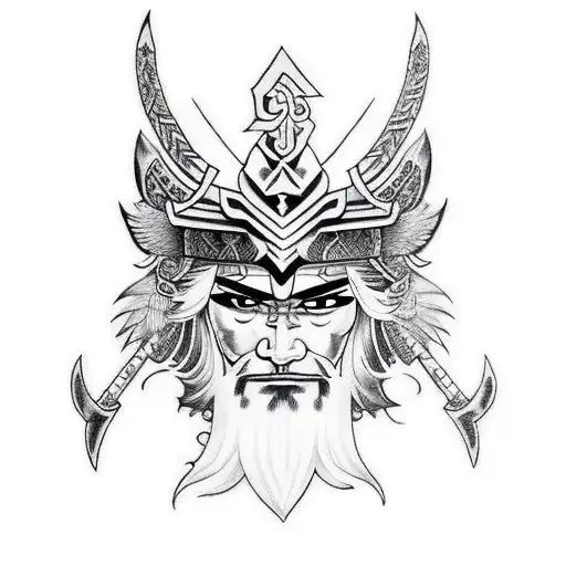 Warrior Valkyrie With Scar Face