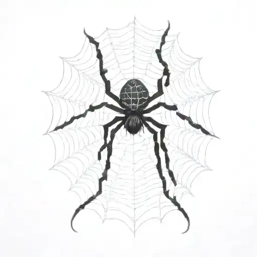 Spider Web Cybersigilism Style Pointy