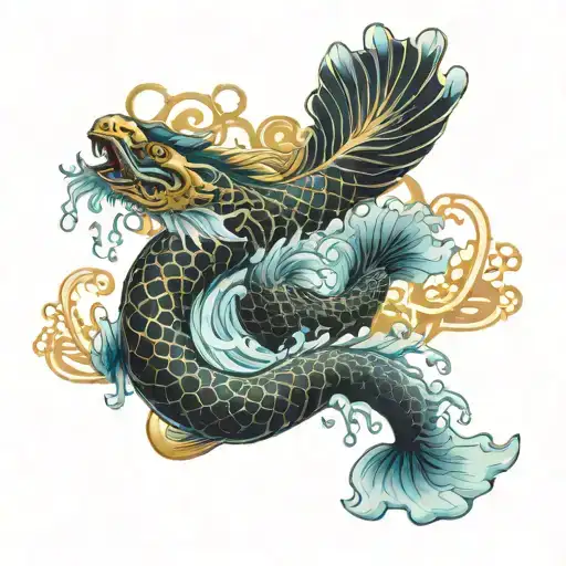 Water And Gold Elements Love Each Other