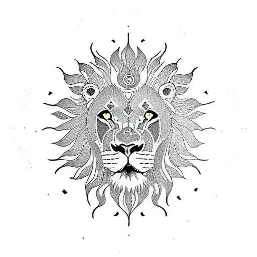 Lion Sun Clock