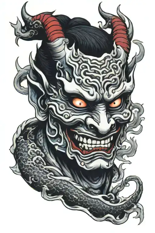 Hannya Mask Dragon Castle