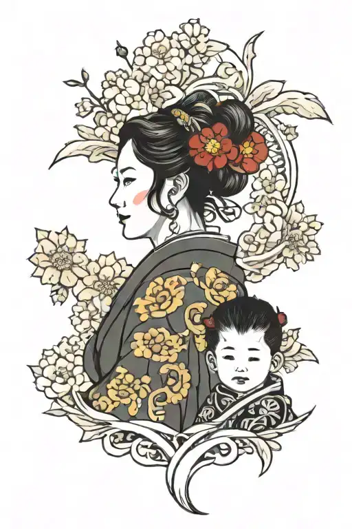 Mother And Adopted Son