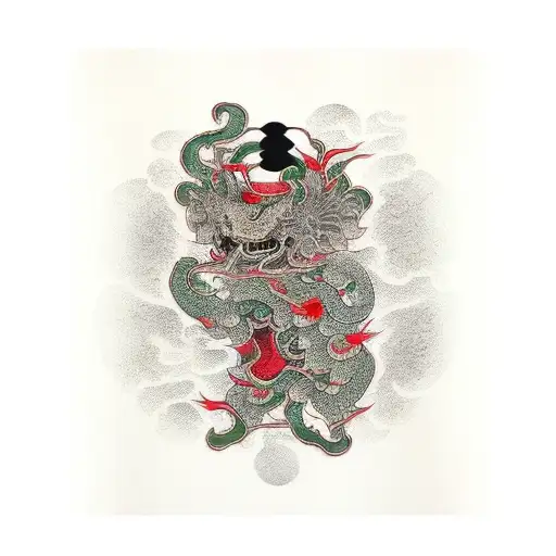 Full Back Black Green Red