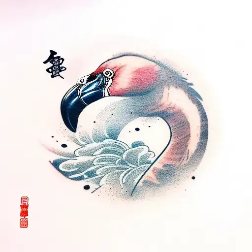 Flamingo Comiendo Cerezas