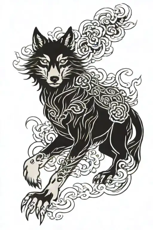 Yakuza Sleeve Wolf