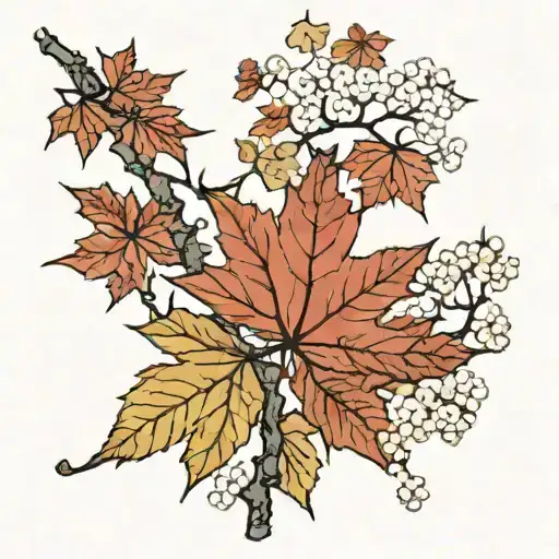 Maple Leaf Tree Branch