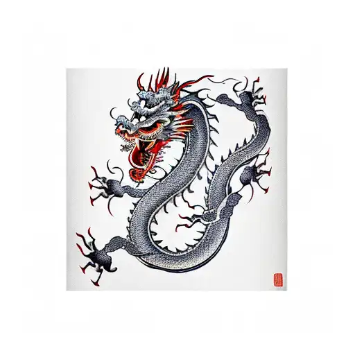 A Chinese Dragon Wrap My Arm Mascular And Strong Head Look Like Europen Dragon