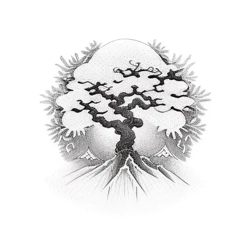 Tree In The Shape Of A Lady