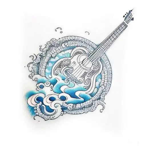 Ocean Waves Acoustic Guitar