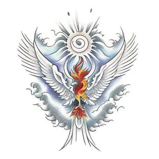 Japanese Phoenix Tattoo For Arm