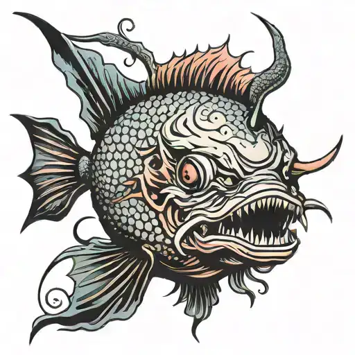 Deep-sea Anglerfish Brave Kind Of Dark