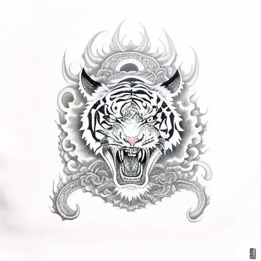 Dragon And Tiger Clashing