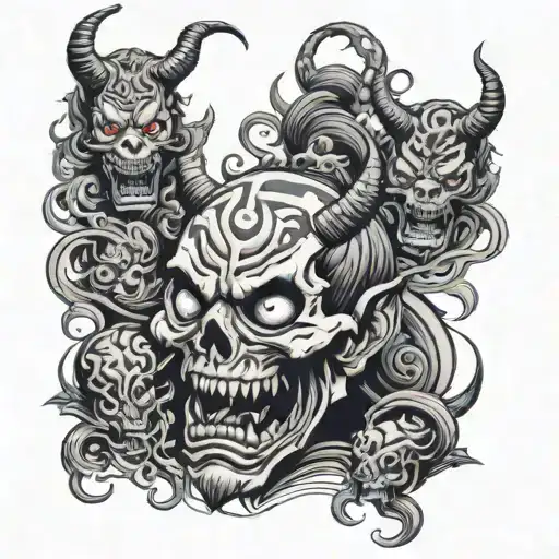 Demon They In Dead Metal Style Music Metal Rock