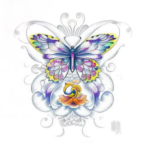 Butterfly With Iris Virgo