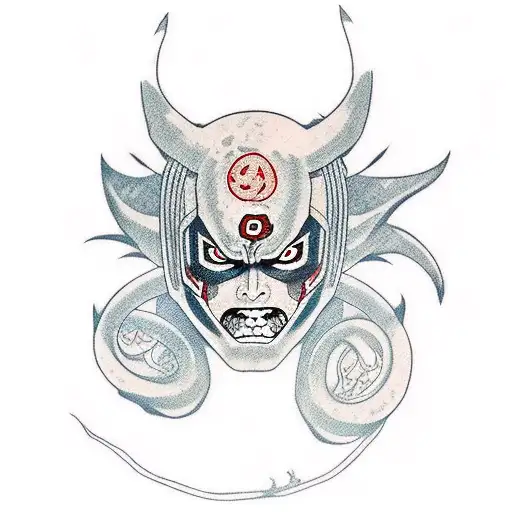Itachi Uchiha With Oni Mask