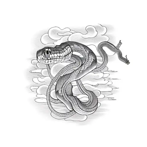 Snake Skeleton Into Scenery