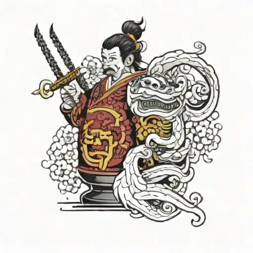 A Powerful But Cursed Warrior In A Wine Cup