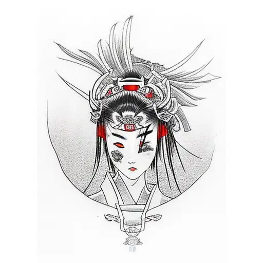 Samurai Girl Red Spider Lily