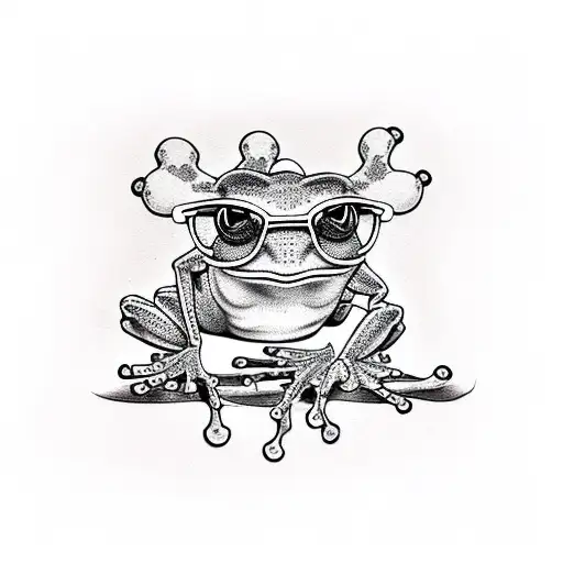 Frog With Glasses And Bet