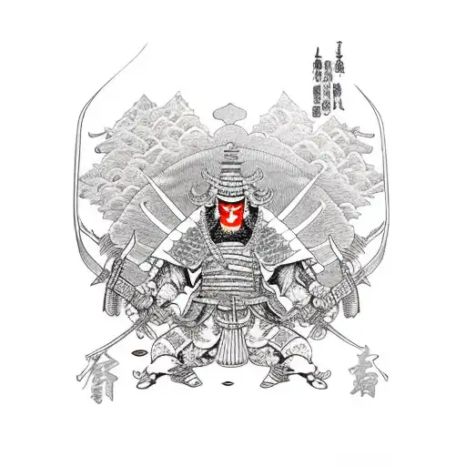 Bloody Ronin Warrior With Sword