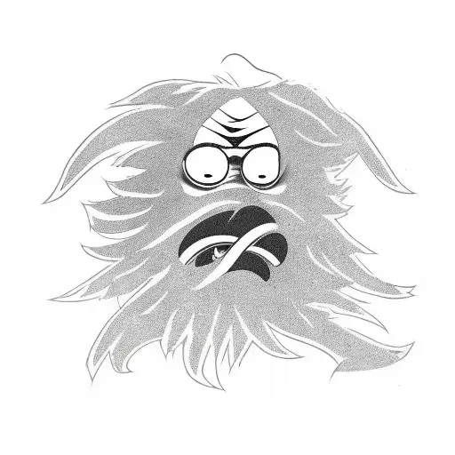 Gritty The Flyers Mascot With Black Smoke In The Background