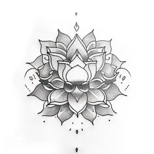 Shoulder Blade Lotus With Water