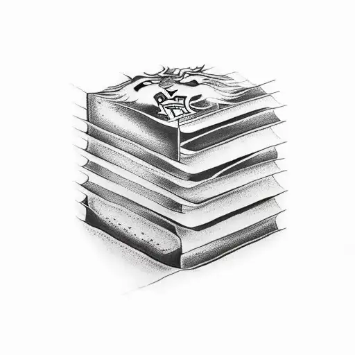 A Minimalist Tattoo Of A Lion With A Hidden Letter 'H' And 'T'