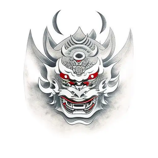 Hannya Mask With Katana