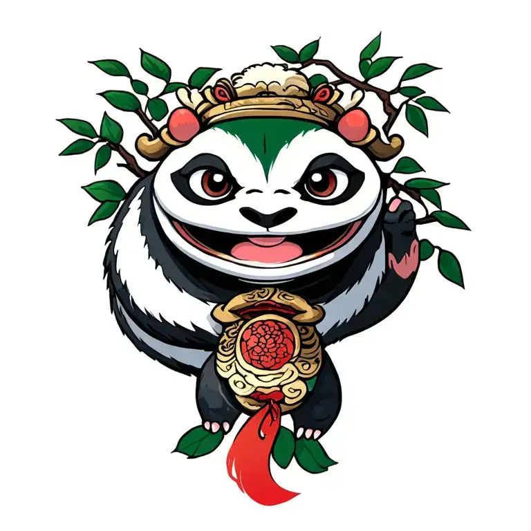 Master Oogway From Kung Fu Panda Peach Tree