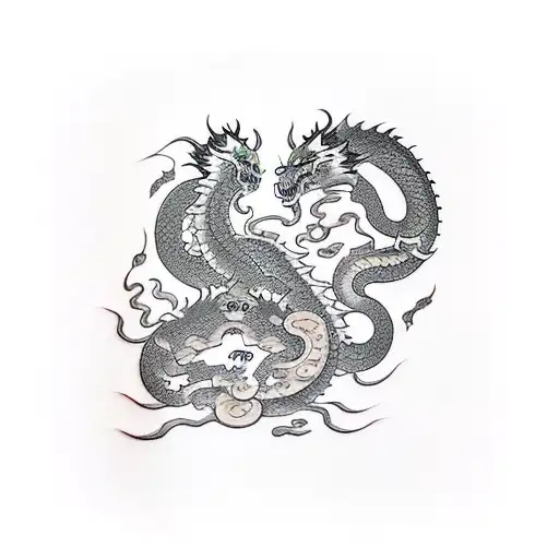 The Shadow Of 8 Cats And A Dragon