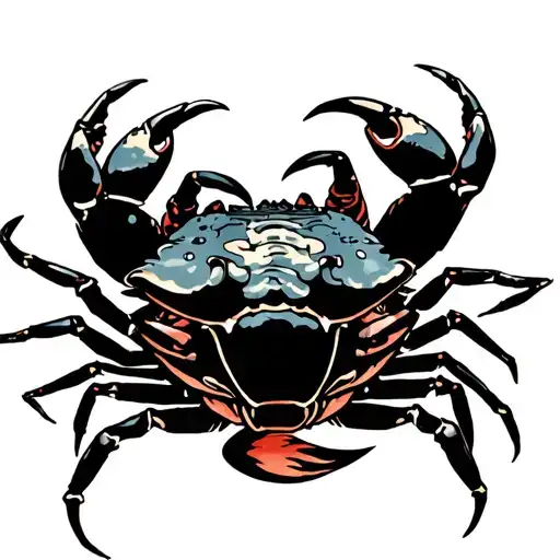 Cancer Crab Extended Claws Zodiac Symbol