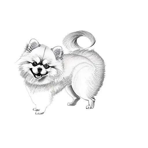 A Pomeranian Dog