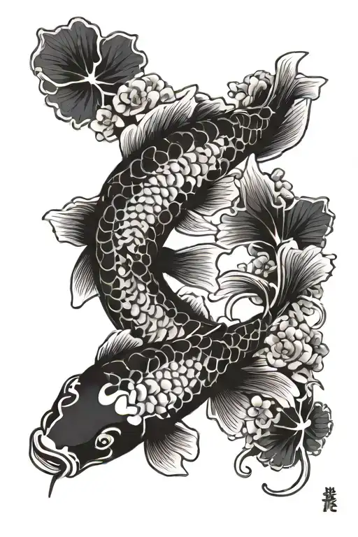 Koi Fish And Puzzle Pieces