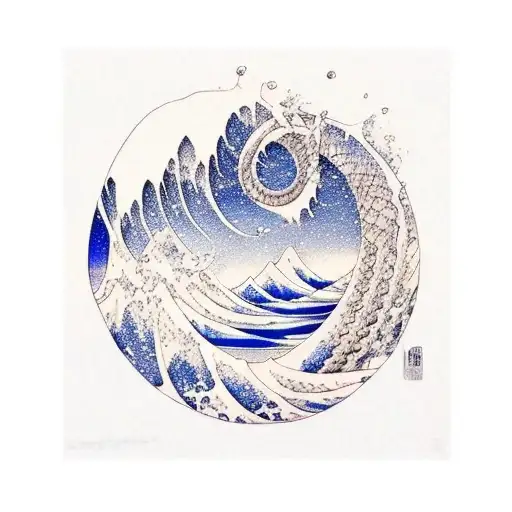 Water Waves With Number 8