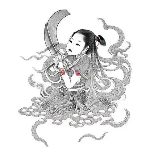 Shinobu Oshino Produces Sword From Her Mouth Loli Shinobu