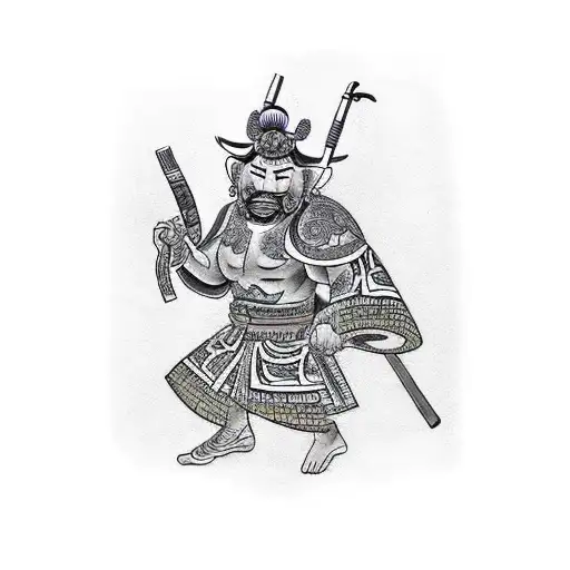 Warrior Smoking A Cigar