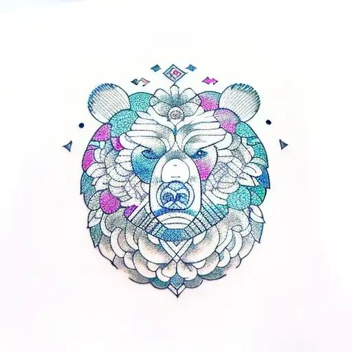 Hindi Style Bear Face