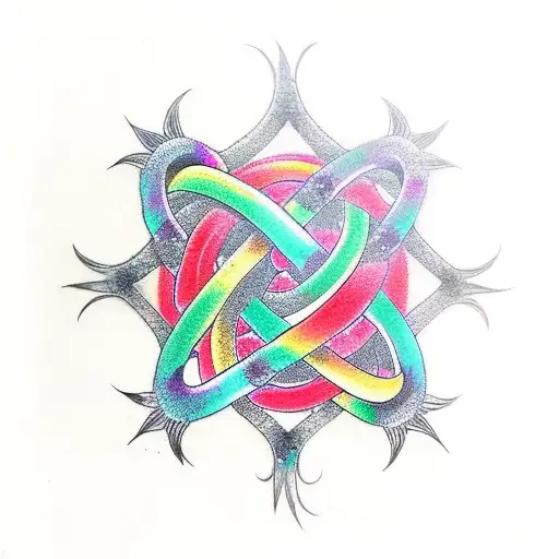 Infinity Symbol Worded In Chaos