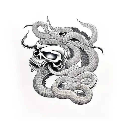 Samourai Skull Snake