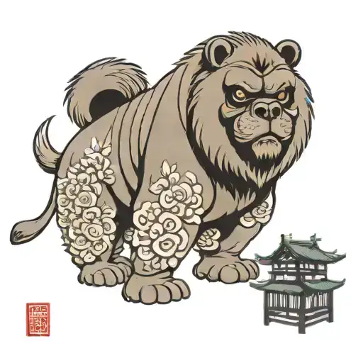 Chow Chow Samurai Gorilla