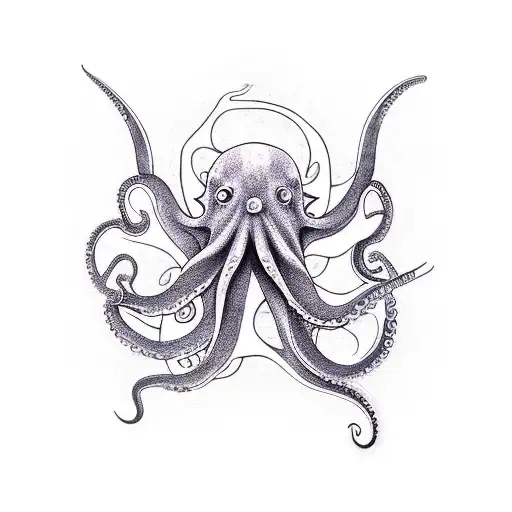 An Octopus Bleeding Form Its Tenticle